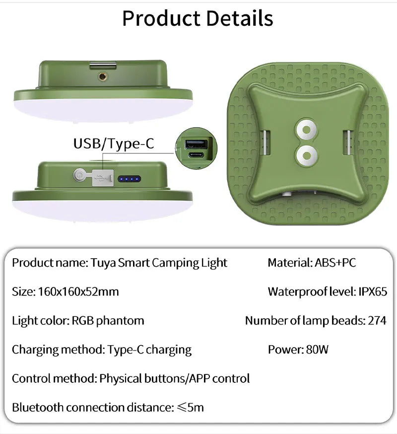 Moslighting Rechargeable Camping Light - Glow Home