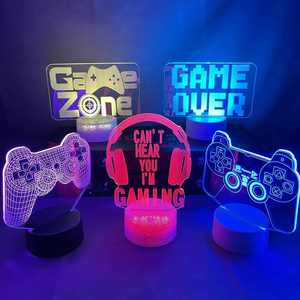 3D Illusion Gaming Lamp Decorations - Glow Home