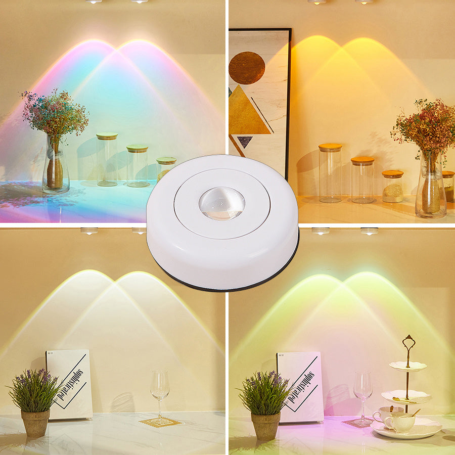 Led Lights Wireless Closet Kitchen Lights Under Furniture Battery Powered Sunset Nightlight Wall Lamp Bedroom Decoration Cabinet - Glow Home